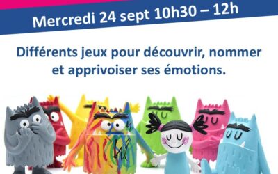 ATELIER PARENTS ENFANTS – JE DECOUVRE LES EMOTIONS