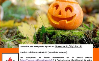 planning 11-13 ans vacances octobre 2025 / espace jeunes