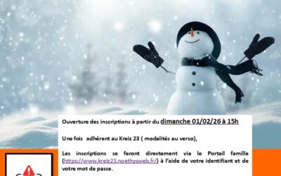 Accueil 9 Vacances hiver – espace jeunes 11-13 ans
