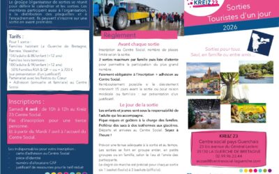 Accueil 8 SORTIES TOURISTE D’UN JOUR 2026